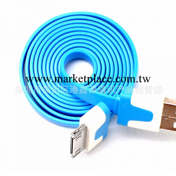 1m米iphone4蘋果四代雙色 30pin小面條線 彩色數據線 扁平線工廠,批發,進口,代購