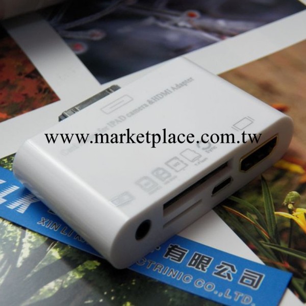 新款 蘋果iPad iphone 4 4s轉HDMI高清電視 AV 五合一讀卡器工廠,批發,進口,代購