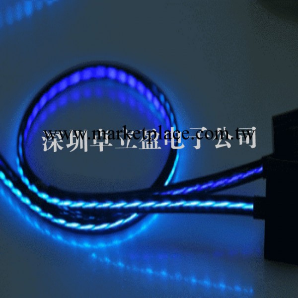 廠傢直銷iphone5激光數據線 蘋果5發光數據線 夜光蘋果數據線usb工廠,批發,進口,代購