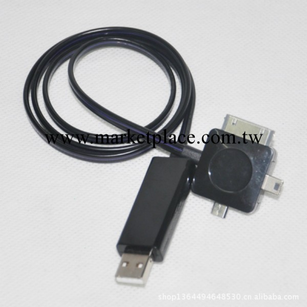 USB發光線，iPhone發光線供應，蘋果4S流動發光線批發 三合一功能工廠,批發,進口,代購