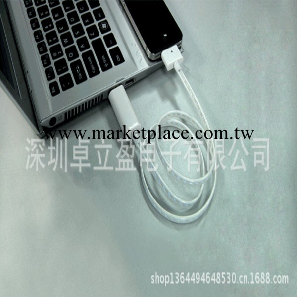 iphone4數據線 4s數據線 蘋果 ipad2數據線 發光/冷光數據線工廠工廠,批發,進口,代購