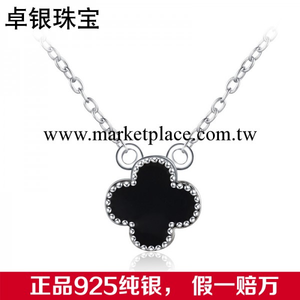 熱賣925純銀四葉草明星同款套鏈飾品深圳銀飾廠傢批發情侶吊墜工廠,批發,進口,代購
