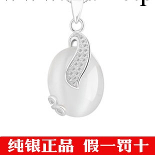 正品925純銀吊墜批發 純銀項鏈貓眼石水滴 鑲鉆吊墜熱賣新款工廠,批發,進口,代購