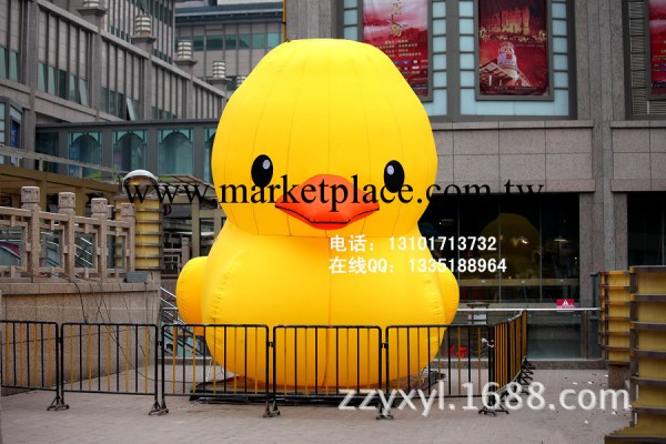 充氣廣告人 充氣廣告模型 充氣固定卡通 小黃鴨氣模牛津佈工廠,批發,進口,代購