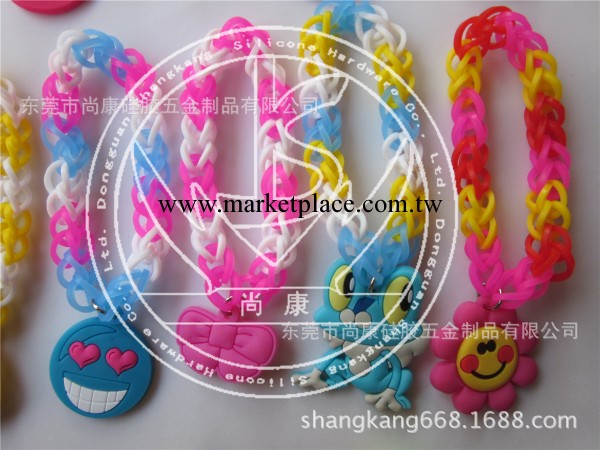 矽膠橡皮筋手鏈 風靡歐美新潮時尚產品，造型簡潔新穎 禮品促銷工廠,批發,進口,代購