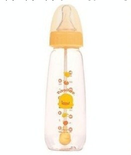 黃色小鴨自動吸管晶鉆奶瓶250ML GT-8303工廠,批發,進口,代購