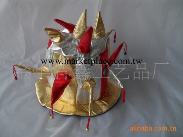 禮品聖誕禮品、狂化節禮品金銀佈十三角帽工廠,批發,進口,代購