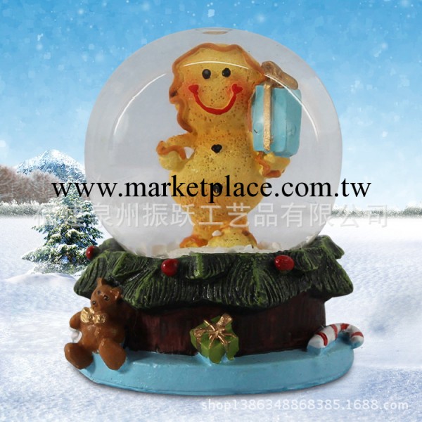 工廠直銷 批發定做 樹脂工藝品  聖誕禮品 面包人雪球工廠,批發,進口,代購