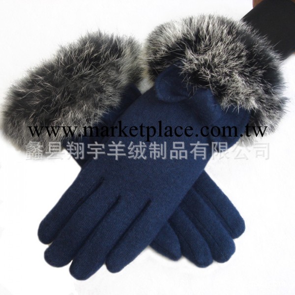 13新品觸屏 羊絨手套 兔毛 加厚 廠傢直銷批發・進口・工廠・代買・代購