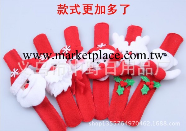 聖誕老人拍拍圈 雪人啪啪圈 聖誕手環手錶手腕裝飾聖誕禮品批發工廠,批發,進口,代購
