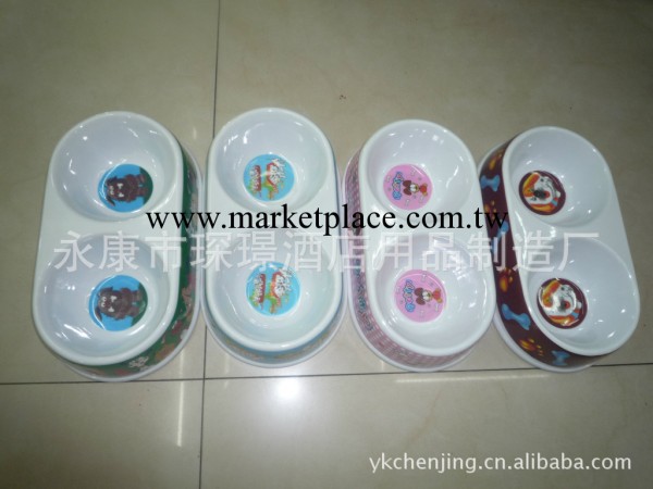 【專業生產】密胺雙口寵物碗，美耐皿寵物碗，仿瓷狗碗工廠,批發,進口,代購