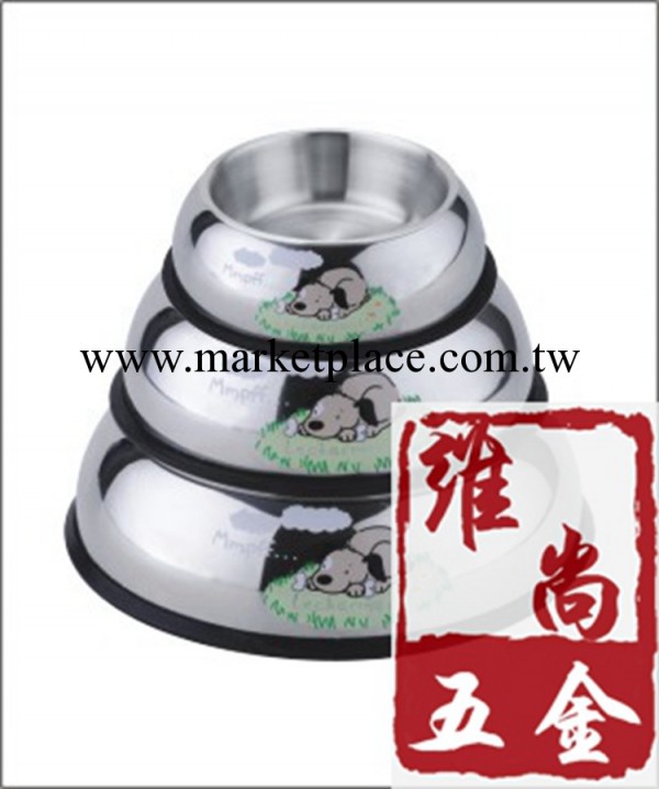 寵物用品 耐用寵物不銹鋼碗 寵物食具帶防滑 貓狗防滑碗工廠,批發,進口,代購