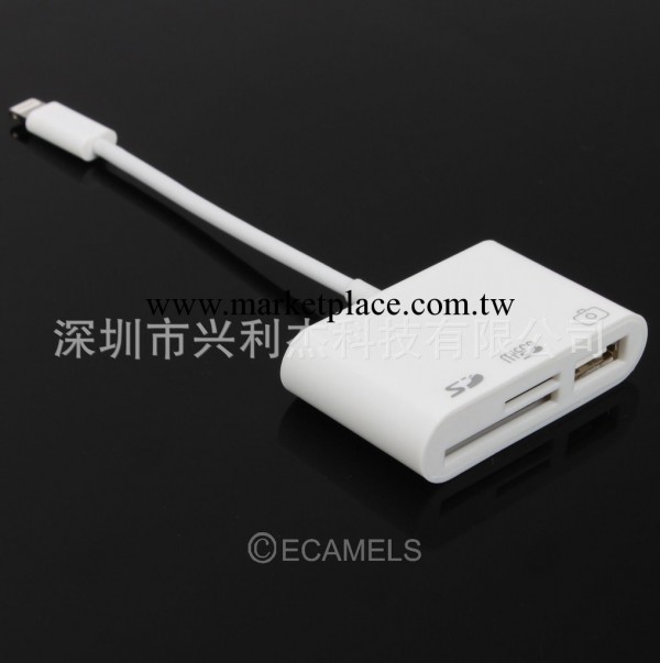 蘋果ipad4 ipad mini lightning 三合一讀卡器 USB相機套件工廠,批發,進口,代購