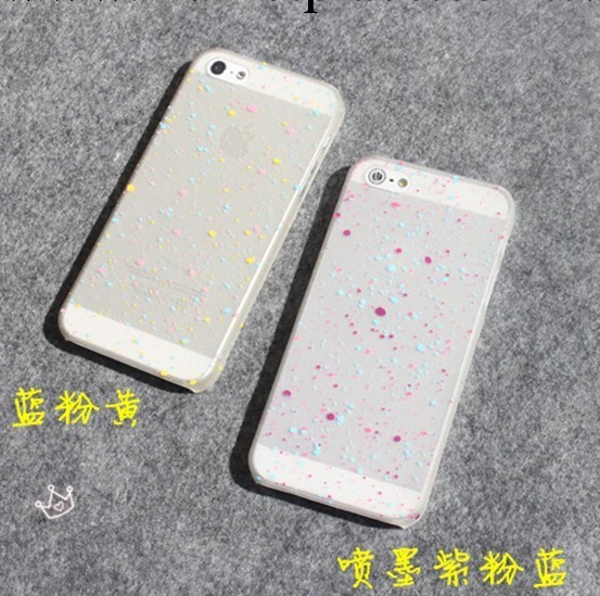 蘋果iphone 4 4s 5 雪花磨砂透明 原創 波點小清新 手機殼保護殼批發・進口・工廠・代買・代購