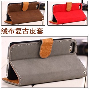 蘋果4s支架手機殼新款保護套男iphone5s/C翻蓋手機皮套復古外殼工廠,批發,進口,代購