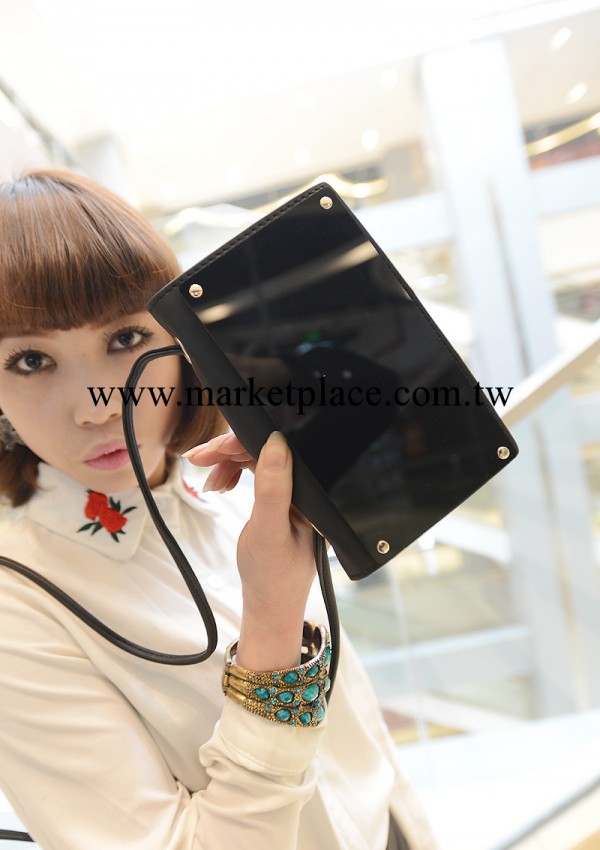 新款韓國鏡面小包 鏡子單肩斜跨迷你包 黑色iphone5_5s手機包女包工廠,批發,進口,代購