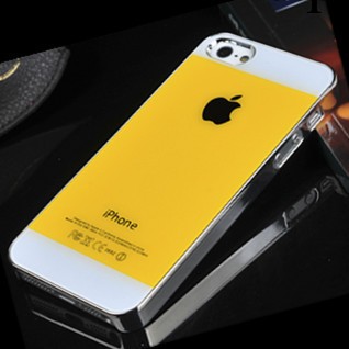 韓國純色iphone5防刮亞克力保護外殼 蘋果5S 原色手機套 雙色鏡面工廠,批發,進口,代購