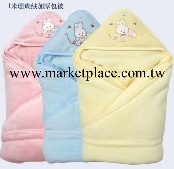加大安斯沛克6615嬰兒抱被包被，厚珊瑚絨秋冬季新生兒抱毯8049工廠,批發,進口,代購