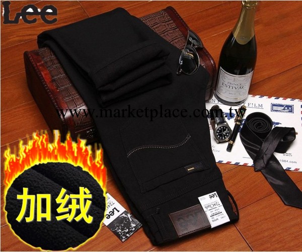 2013冬款男式牛仔褲 修身李牌休閒牛仔褲 加絨加厚男士牛仔褲批發工廠,批發,進口,代購
