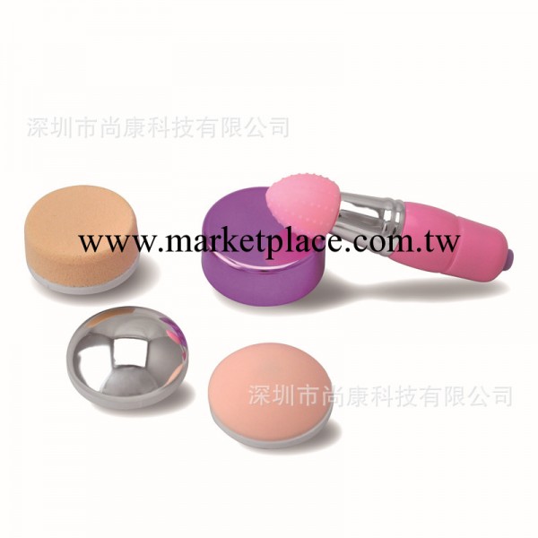 韓國時尚美容器美 潔面器+導入器+眼霜導入器+粉撲器四合一工廠,批發,進口,代購