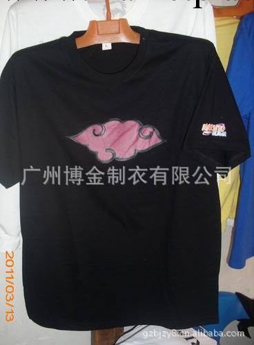 廠傢定做卡通海賊王文化衫/黑色熱轉印t桖/短袖圓領汗佈tshirt批發・進口・工廠・代買・代購