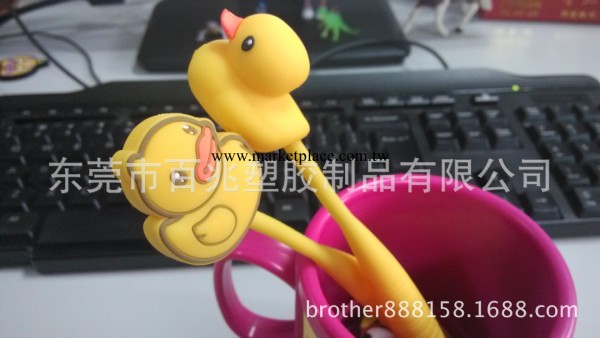 小黃鴨筆套 制作pvc筆套  矽膠筆套 加工定制批發工廠,批發,進口,代購