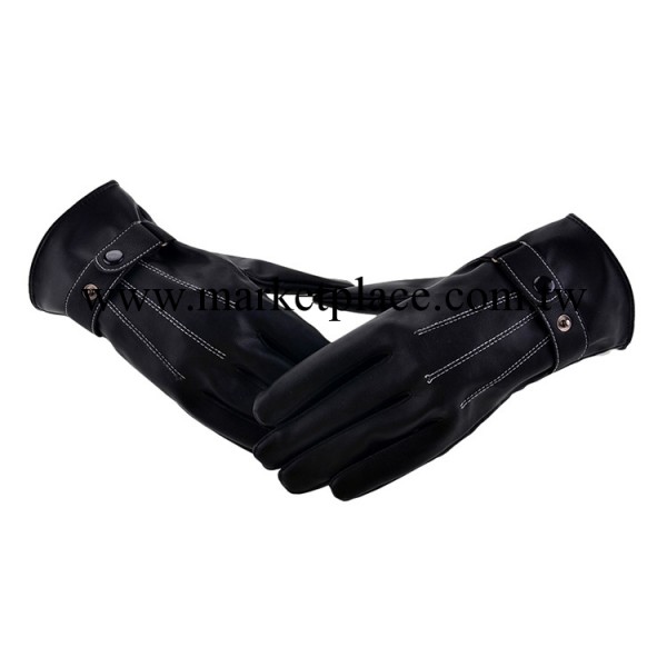 男士PU優質手套 冬季保暖手套 加絨超柔軟舒適水洗皮手套批發工廠,批發,進口,代購