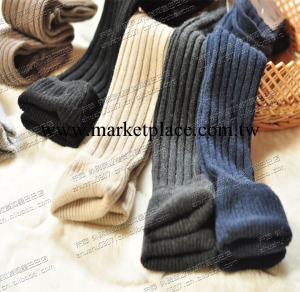 日本原單 羊毛保暖顯瘦豎條紋羊毛百搭長統襪 大腿襪 7色工廠,批發,進口,代購