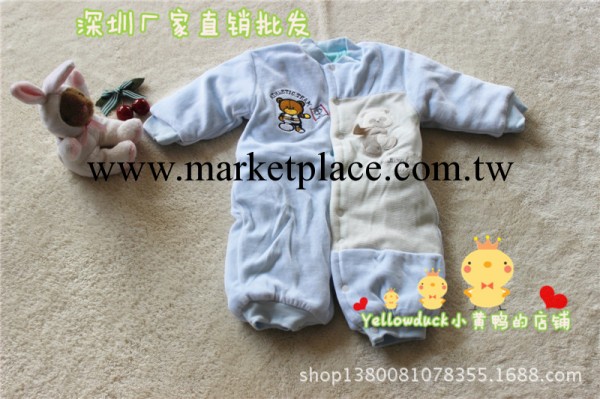Yellow duck小黃鴨童裝批發--嬰兒厚款連身棉服、爬行棉服工廠,批發,進口,代購