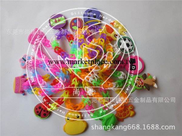 rainbow編織手鏈 兒童趣味DIY矽膠橡皮筋手鏈 彩虹編織手鏈廠傢工廠,批發,進口,代購