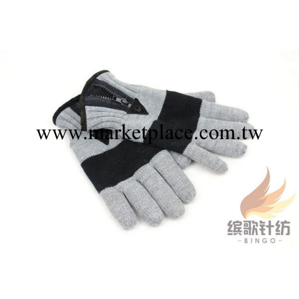 特價供應優質男士針織保暖手套 冬季毛絨內裡五指套批發・進口・工廠・代買・代購