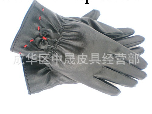 女士時尚皮革PU   時尚冬季 保暖 珊瑚絨手套戶外騎行廠傢直銷工廠,批發,進口,代購