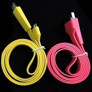 蘋果同步數據線 充電線 iphone ipad ipod usb線 面條扁線彩色線工廠,批發,進口,代購