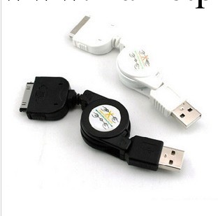 批發適用於蘋果 iPhone4 3GS touch4 3 便攜伸縮數據線工廠,批發,進口,代購