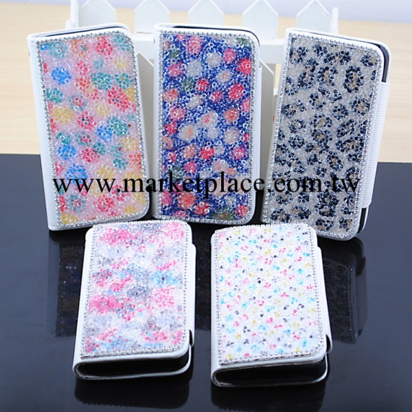 潮流新品 滿鉆iPhone4/4s手機保護套 奢華水鉆蘋果5/5S皮套 殼工廠,批發,進口,代購