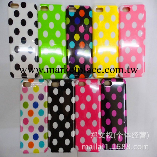 iphone5C手機殼 波點TPU+IMD套子 5C外殼 蘋果5C手機套工廠,批發,進口,代購