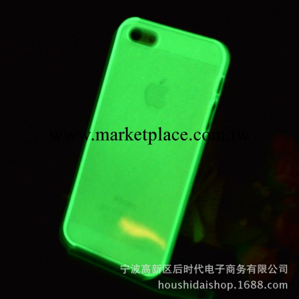 廠傢直銷 iphone5/5s 夜光手機殼 素材殼蘋果5代手機保護套 分銷工廠,批發,進口,代購