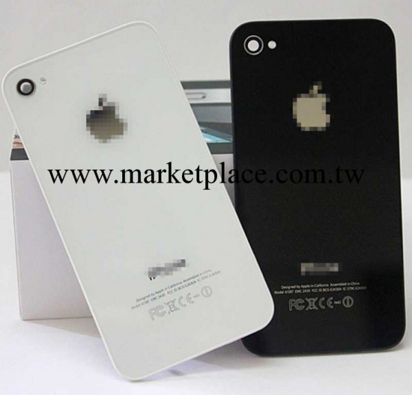 蘋果4G後蓋玻璃 iphone4電池後蓋 4代後殼 黑白色中文英文工廠,批發,進口,代購