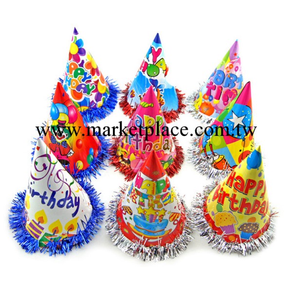 廠傢直銷生日帽生日派對帽小醜帽聖誕帽紙帽可定做圖案工廠,批發,進口,代購