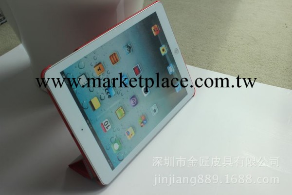 定制 推薦ipad5原裝皮套 ipad air四折休眠皮套 支架連身殼皮套工廠,批發,進口,代購