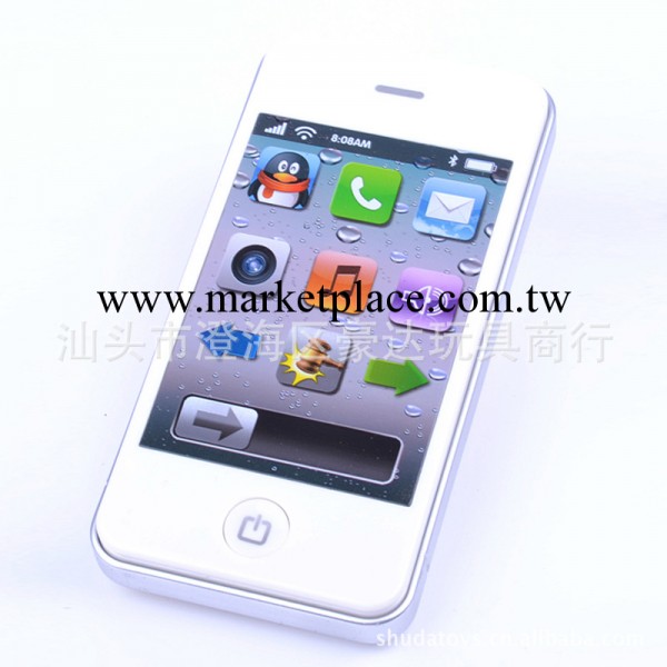 升級仿真iphone 4S直板蘋果觸屏音樂手機 益智嬰兒玩具工廠,批發,進口,代購