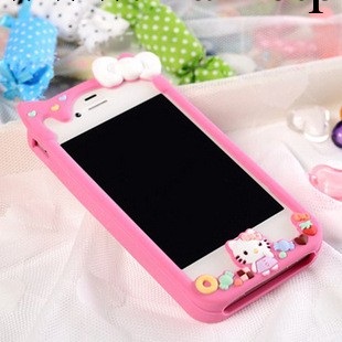 蘋果4邊框 果果CC iphone4外殼 iphone4s手機殼 矽膠套 可愛邊框工廠,批發,進口,代購