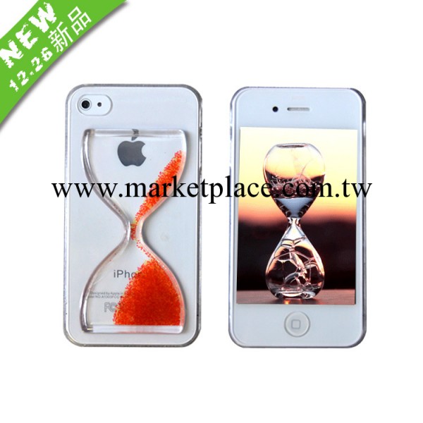 廠傢特產 iphone5c流沙殼 混色 新款iphone漏鬥手機透明保護殼工廠,批發,進口,代購