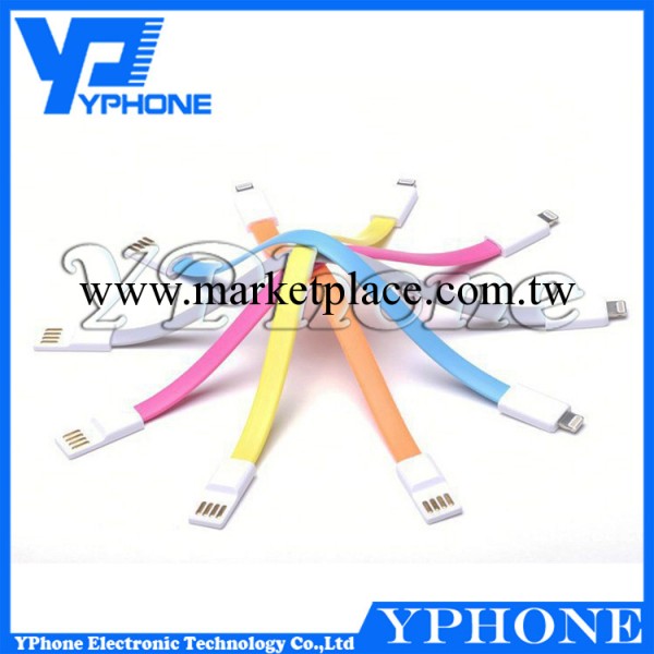 Iphone5/5s面條數據線 Ipad數據線蘋果ightning彩色數據線 廠傢工廠,批發,進口,代購