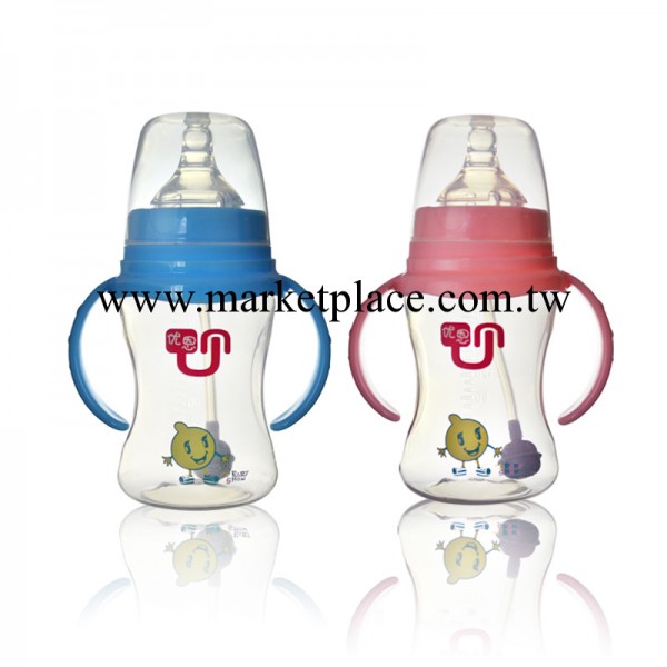 優恩正品 特價新生嬰兒用品嬰兒奶瓶 寬口徑180ml 帶手柄PP奶瓶工廠,批發,進口,代購