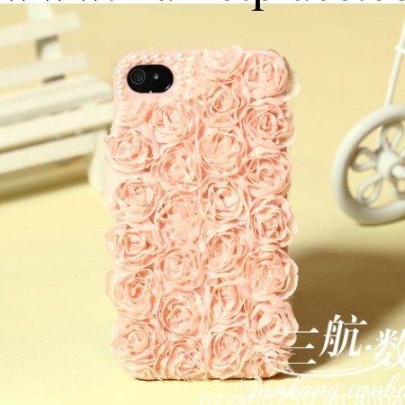 廠傢直銷 手機殼 水鉆 玫瑰蕾絲珍珠 廠傢直銷 iphone4/4s 保護套工廠,批發,進口,代購