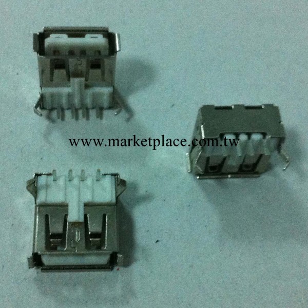 供應 USB連接器 AF-90度-彎腳有蓋 USB母座 A母工廠,批發,進口,代購