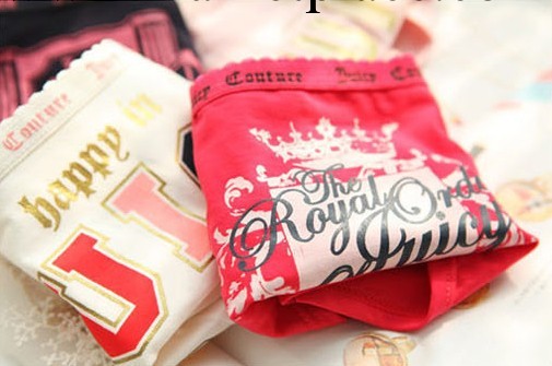 批發juicy刺繡印花維多利亞的秘密pink 純棉全棉包臀字母內褲女士工廠,批發,進口,代購