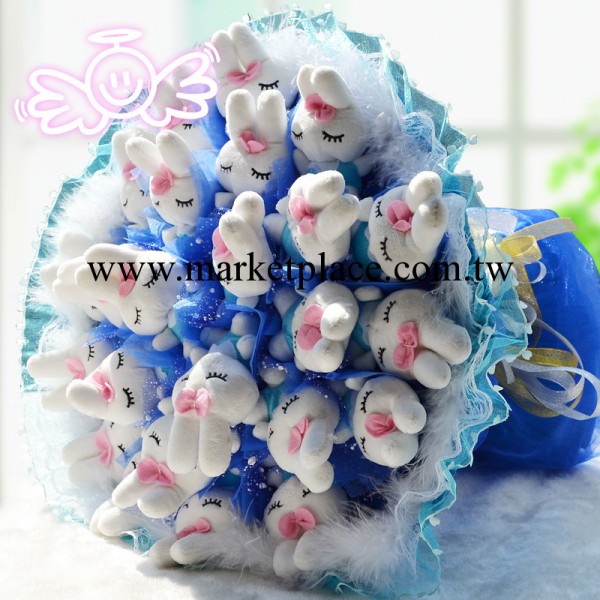 24米菲藍色 公仔 卡通花束 聖誕節創意禮品代理批發 加盟D172工廠,批發,進口,代購