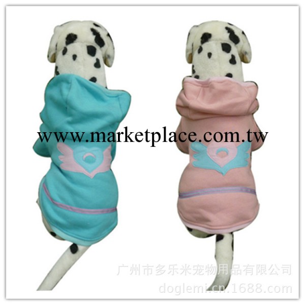 外貿出口寵物狗衣服帶帽天使裝 秋冬裝 狗衣服 狗棉衣工廠,批發,進口,代購